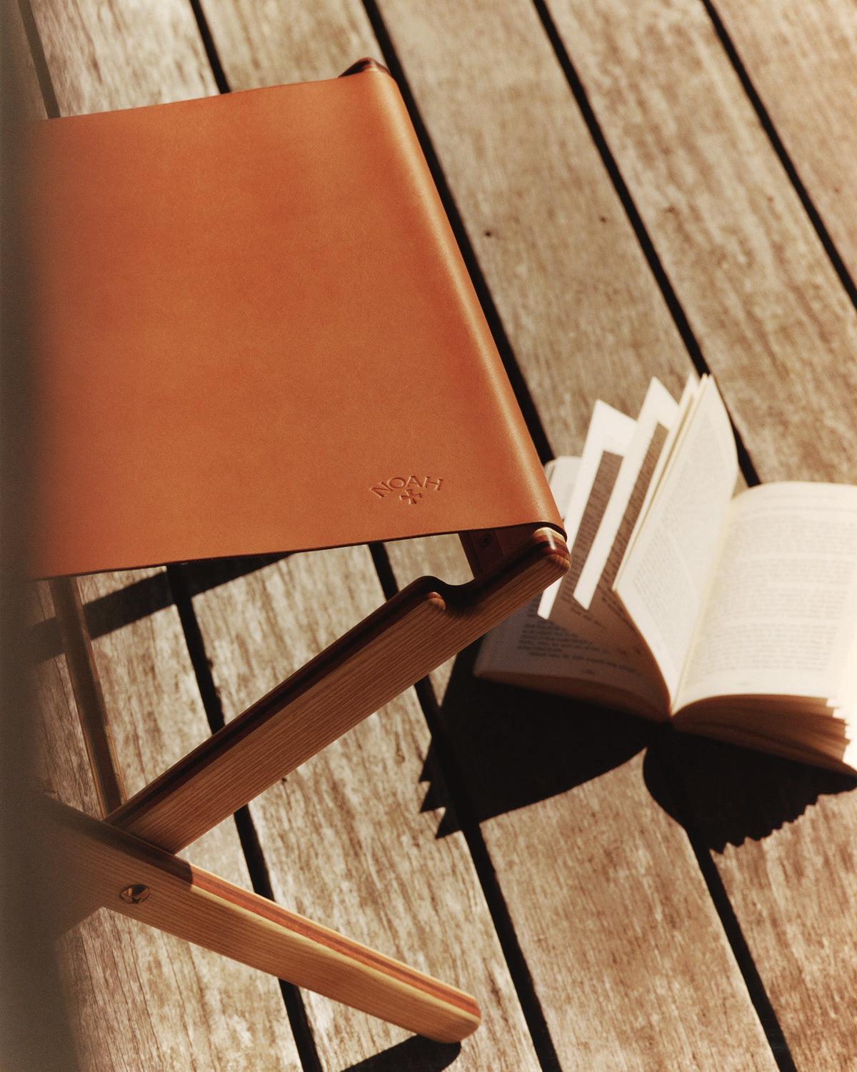 Leather Folding Stool