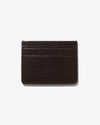 Noah - Faux Lizard Cardholder - Brown - Swatch