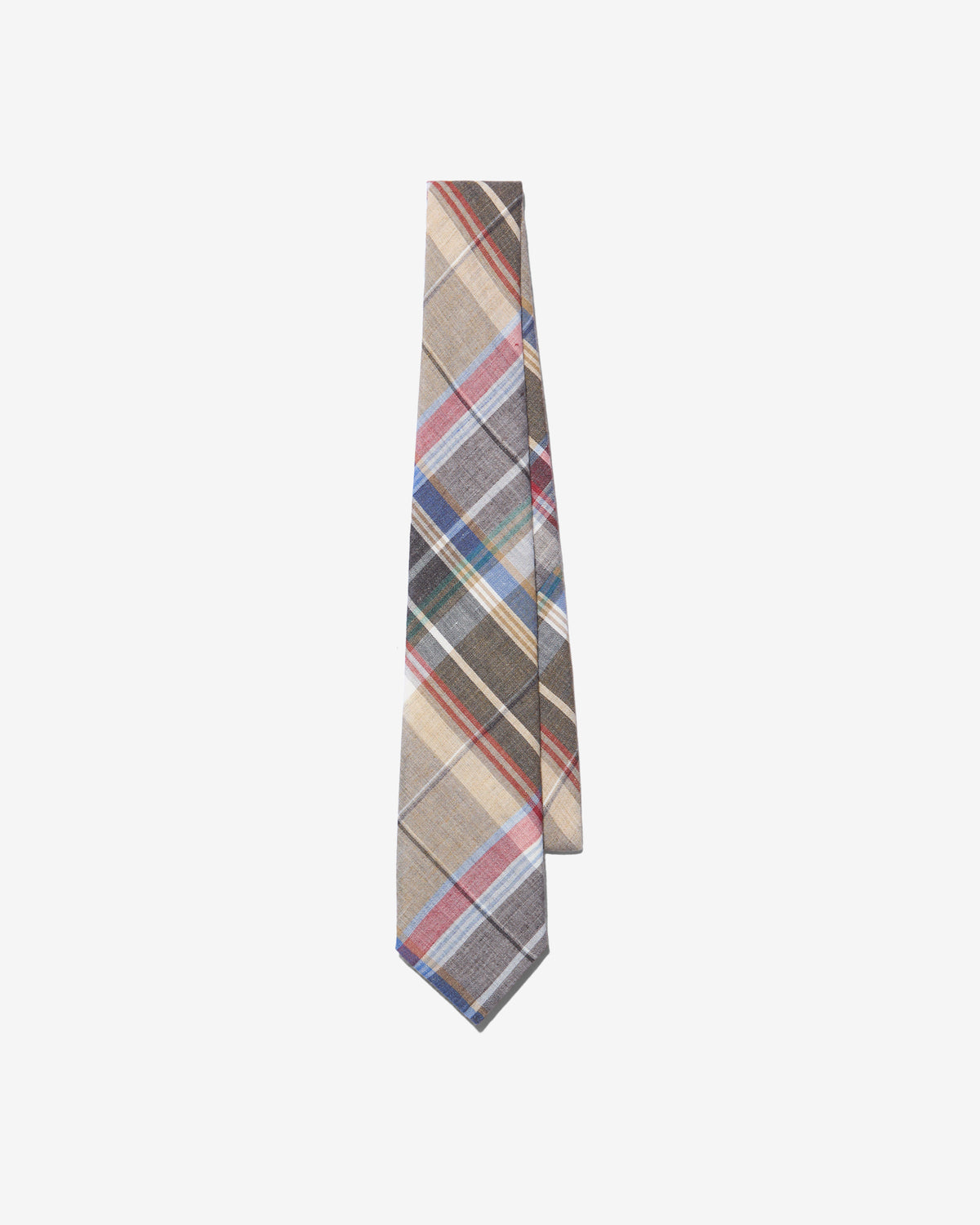 Linen Plaid Tie