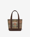 Noah - Tartan Print Mini Tote Bag - Stewart Hunting - Swatch
