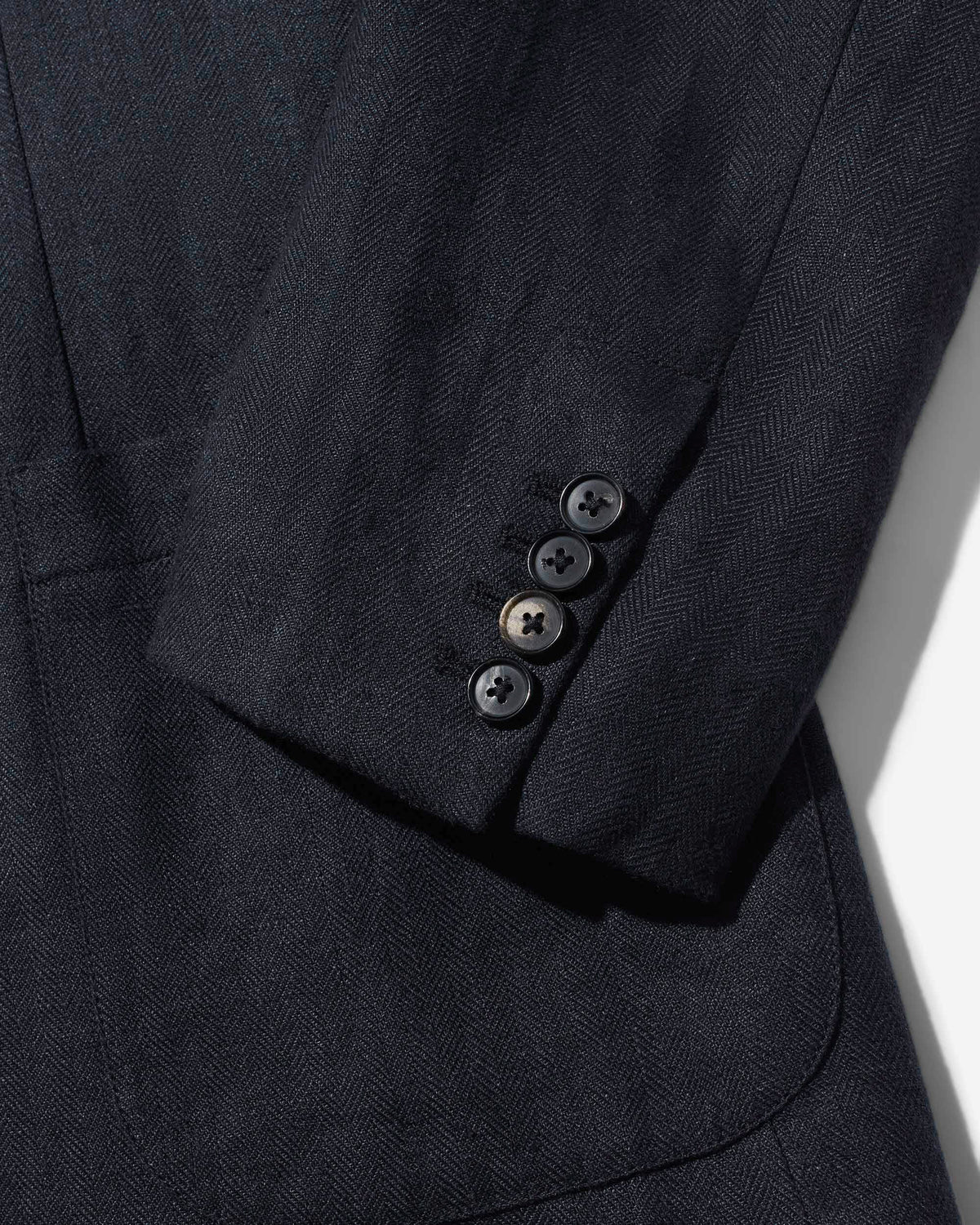 Herringbone Linen Sack Jacket