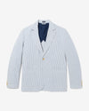 Noah - Seersucker Sack Jacket - Blue/White - Swatch