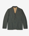 Noah - Seersucker Tartan Sport Jacket - Green Check - Swatch