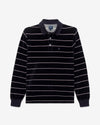 Noah - Velour Long Sleeve Polo - Purple/Lavender - Swatch