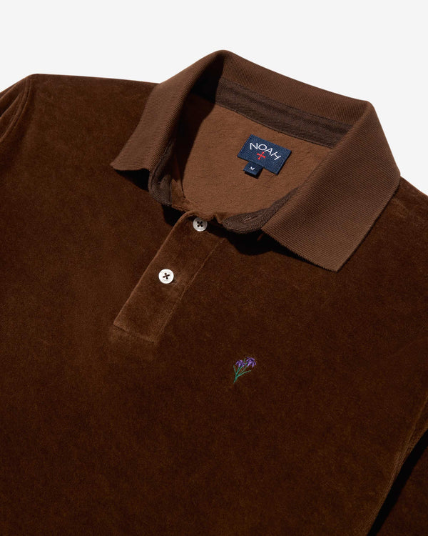 Noah - Velour Long Sleeve Polo - Detail