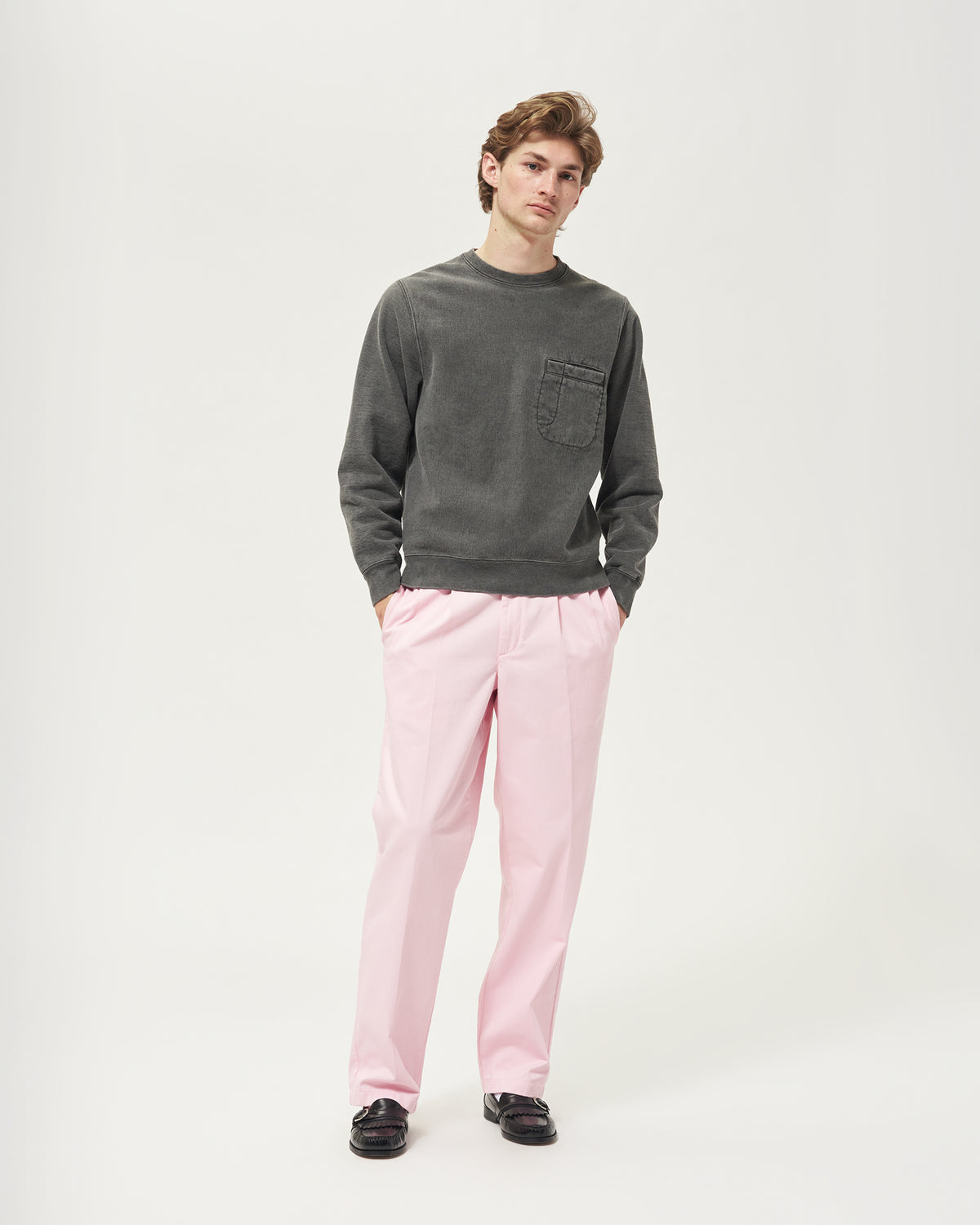 Chest Pocket Crewneck
