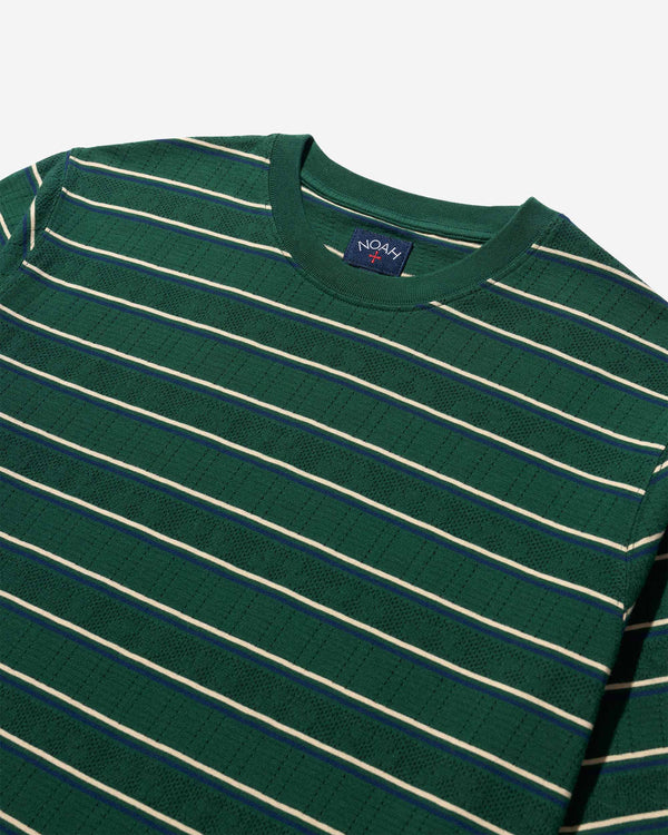 Noah - Striped Pointelle Tee - Detail