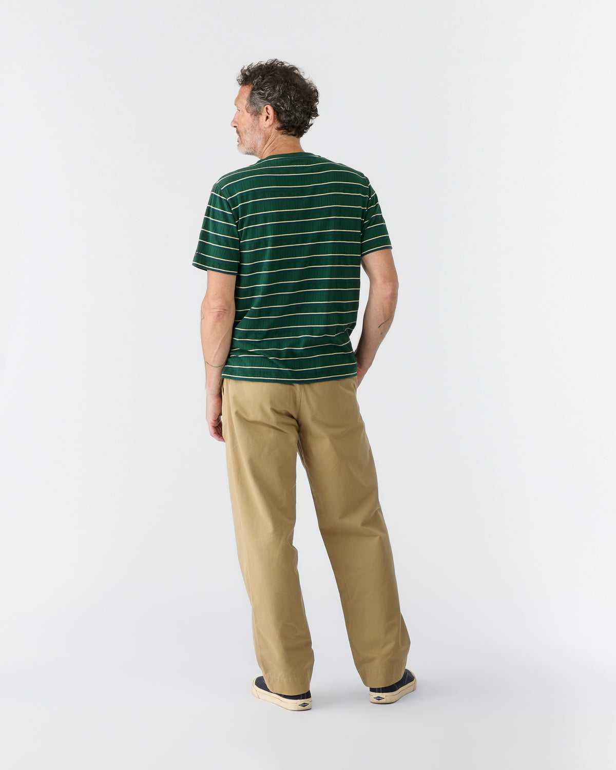 Striped Pointelle Tee