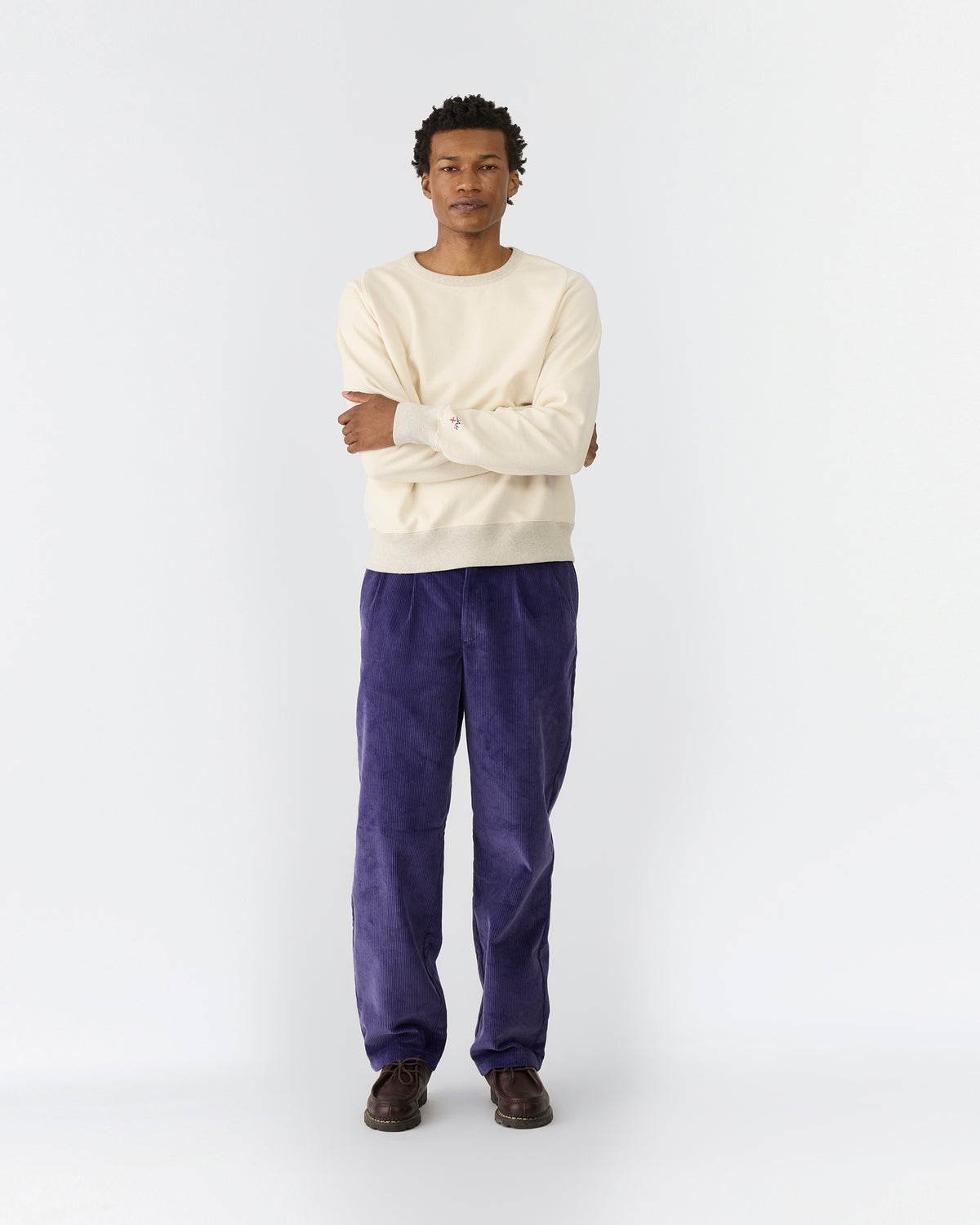 Double-Pleat Corduroy Pant