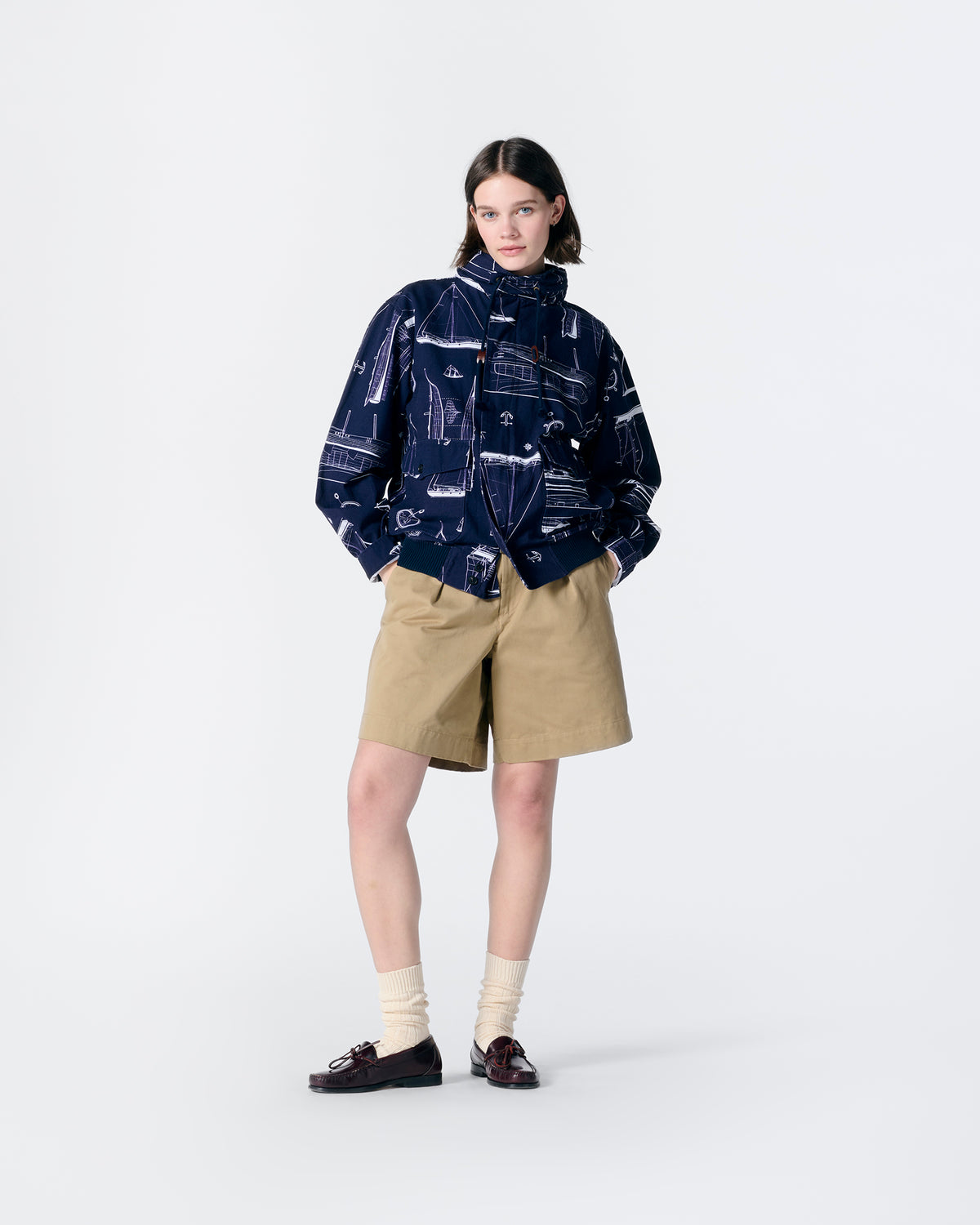 Single-Pleat Baggy Short