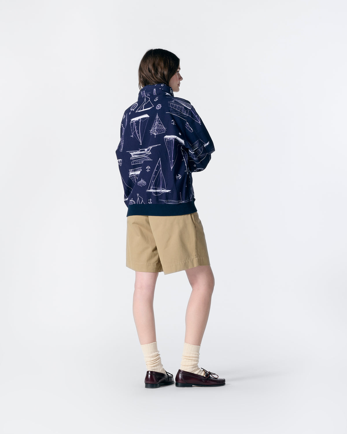 Single-Pleat Baggy Short