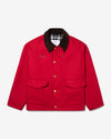 Noah - Noah x Barbour Wool Wading Jacket - Hunting Red - Swatch