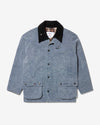 Noah - Noah x Barbour Cotton Bedale Jacket - Marino - Swatch