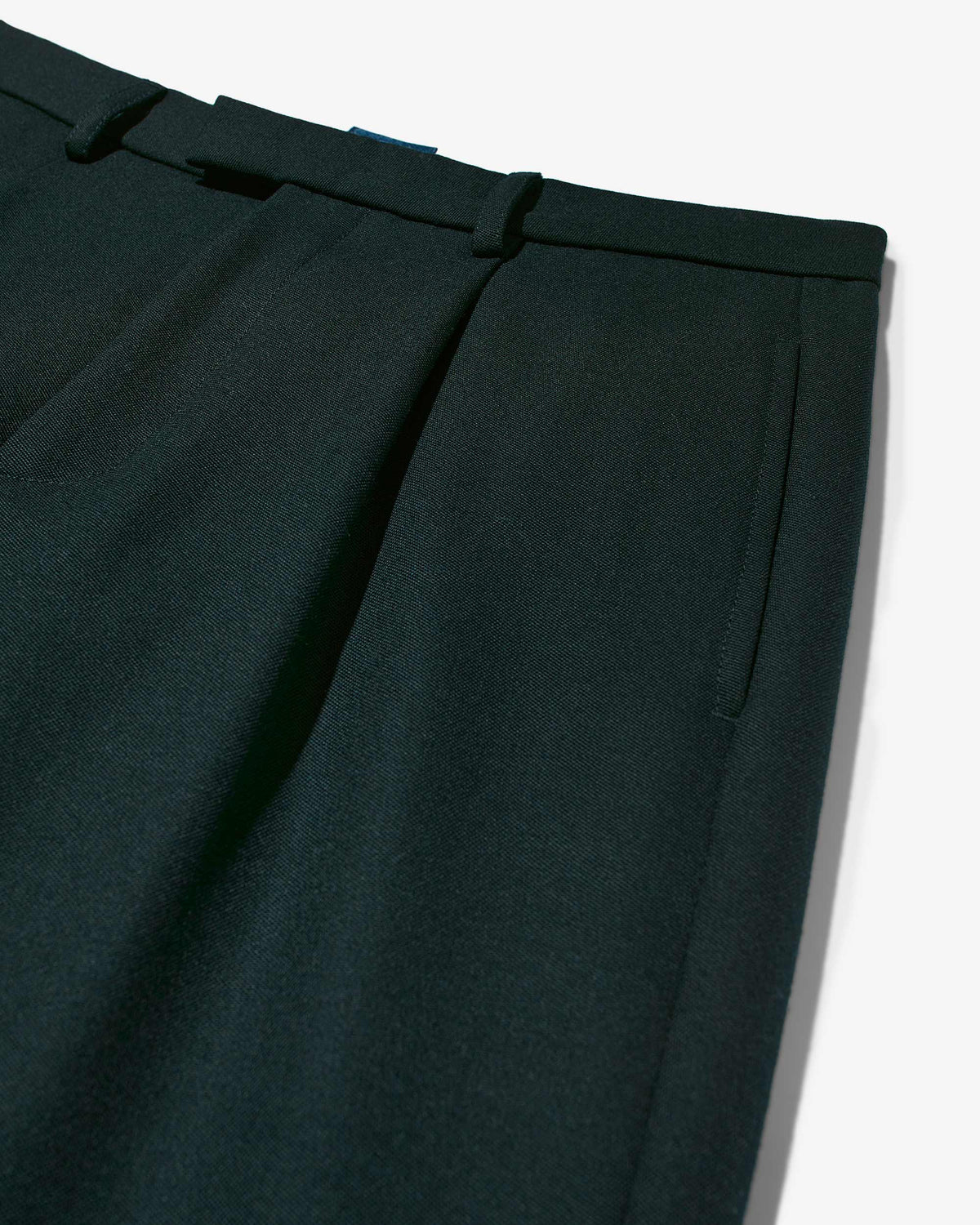 Single Pleat Barathea Wool Pant