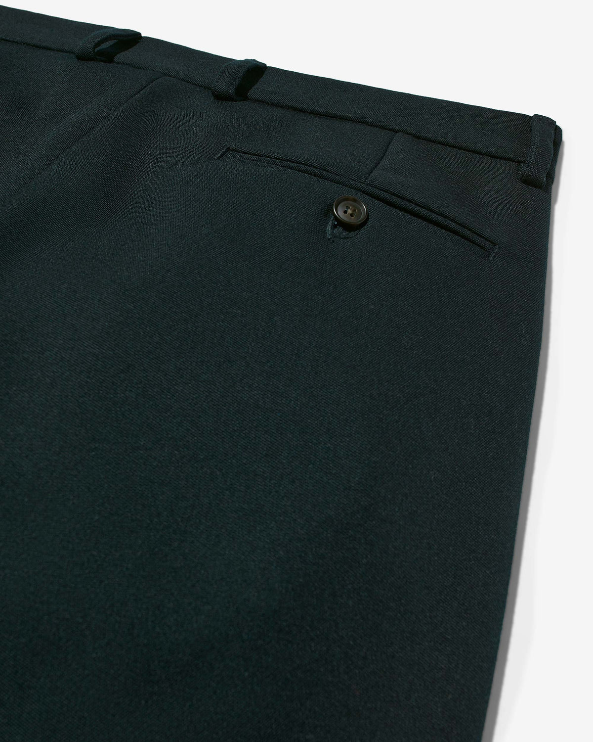 Single Pleat Barathea Wool Pant