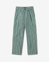 Noah - Poplin Beach Pant - Green/White - Swatch