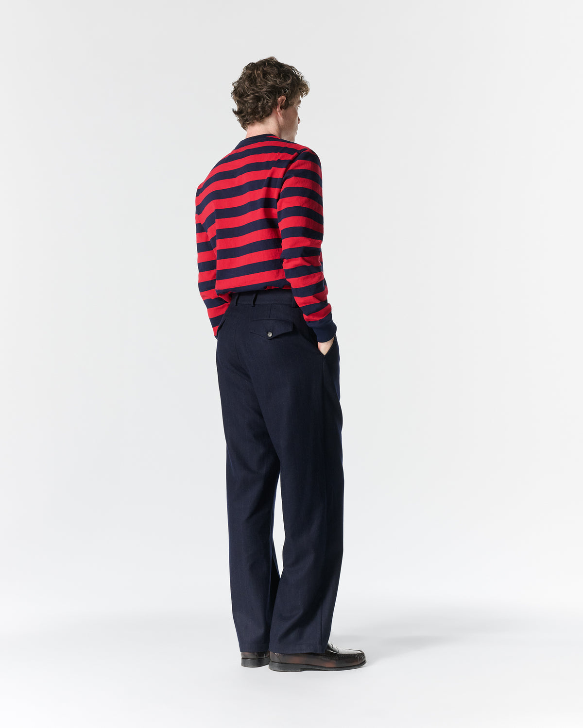 Flat Front Wool Trouser