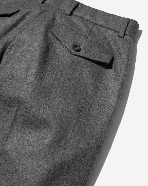 Noah - Flat Front Wool Trouser - Detail