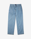 Noah - Double-Pleat Herringbone Denim Pant - Blue Herringbone - Swatch