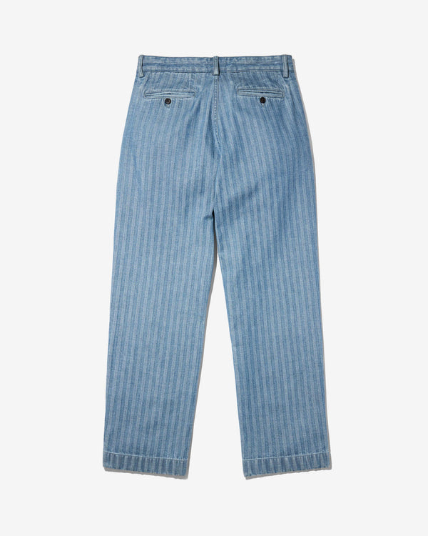 Noah - Double-Pleat Herringbone Denim Pant - Detail