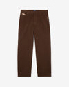 Noah - Brushed Pleated Jean - Brown - Swatch