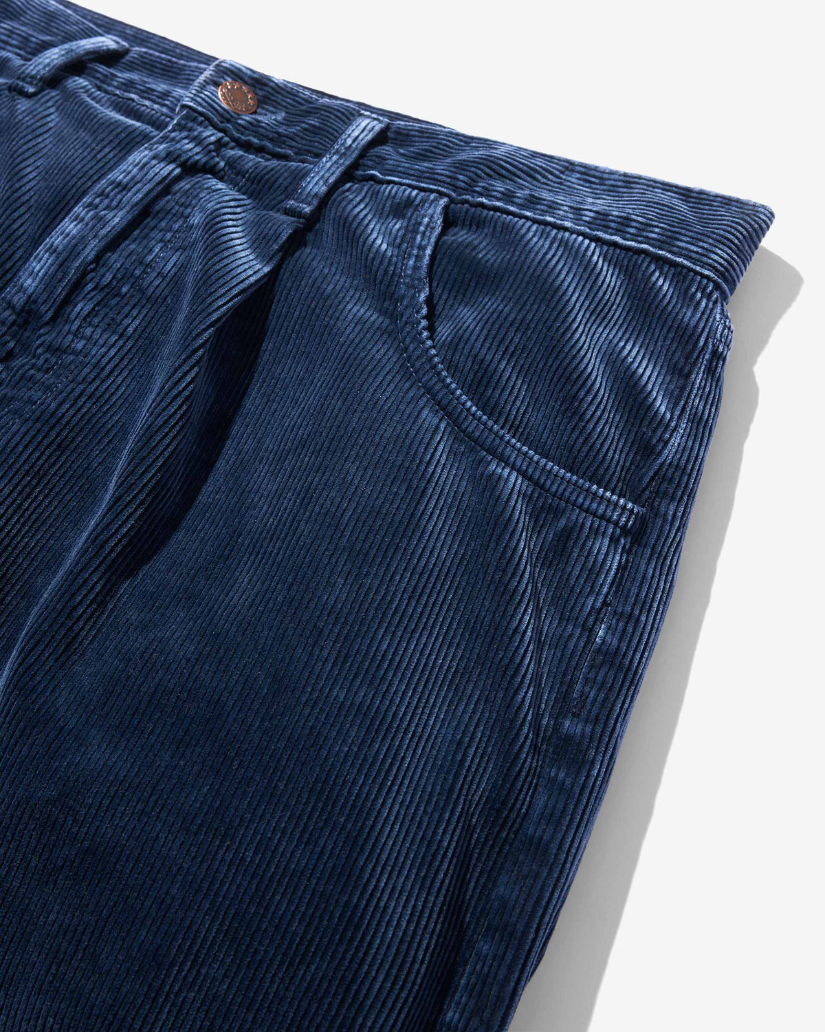 Pleated Salt Wash Corduroy Pant