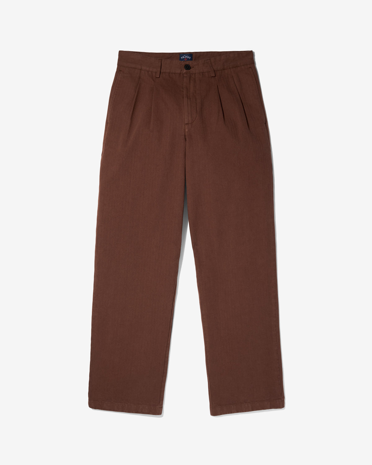 Double-Pleat Herringbone Pant
