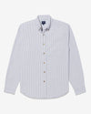 Noah - Striped Oxford Shirt - Purple/White - Swatch