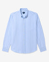 Noah - Striped Oxford Shirt - Blue/Tan/Navy - Swatch