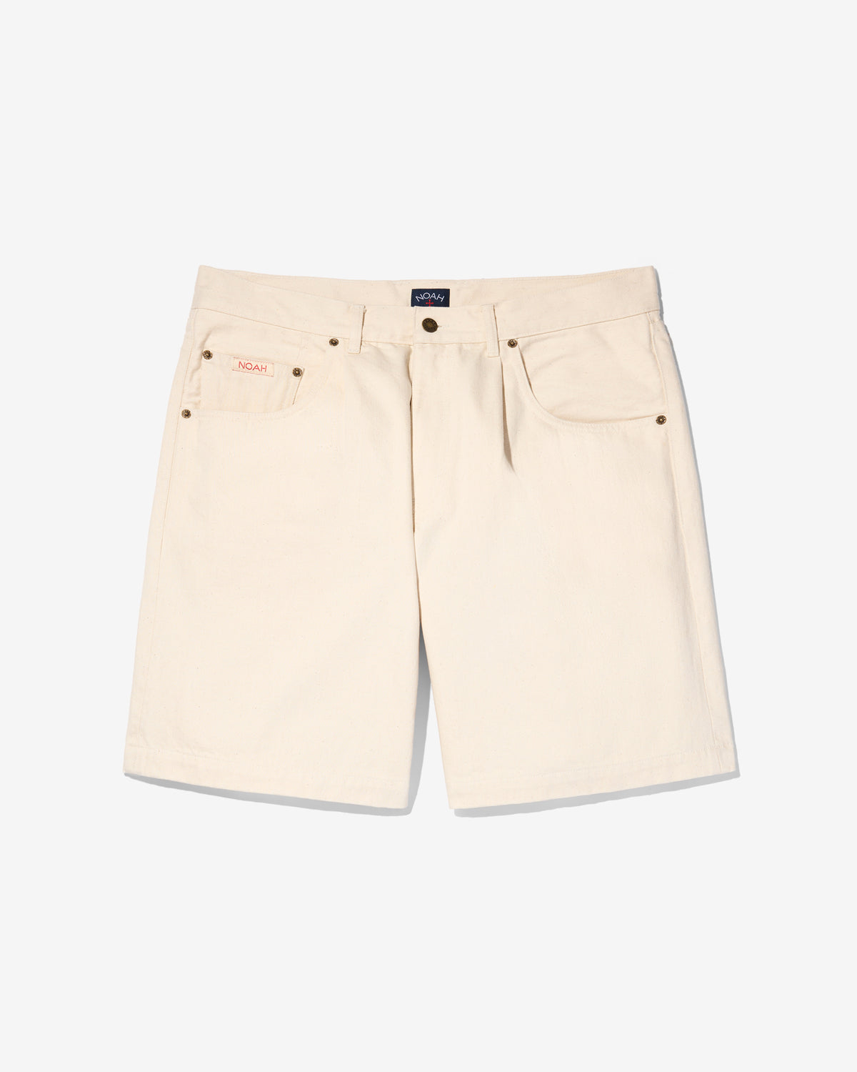 Pleated Denim Short