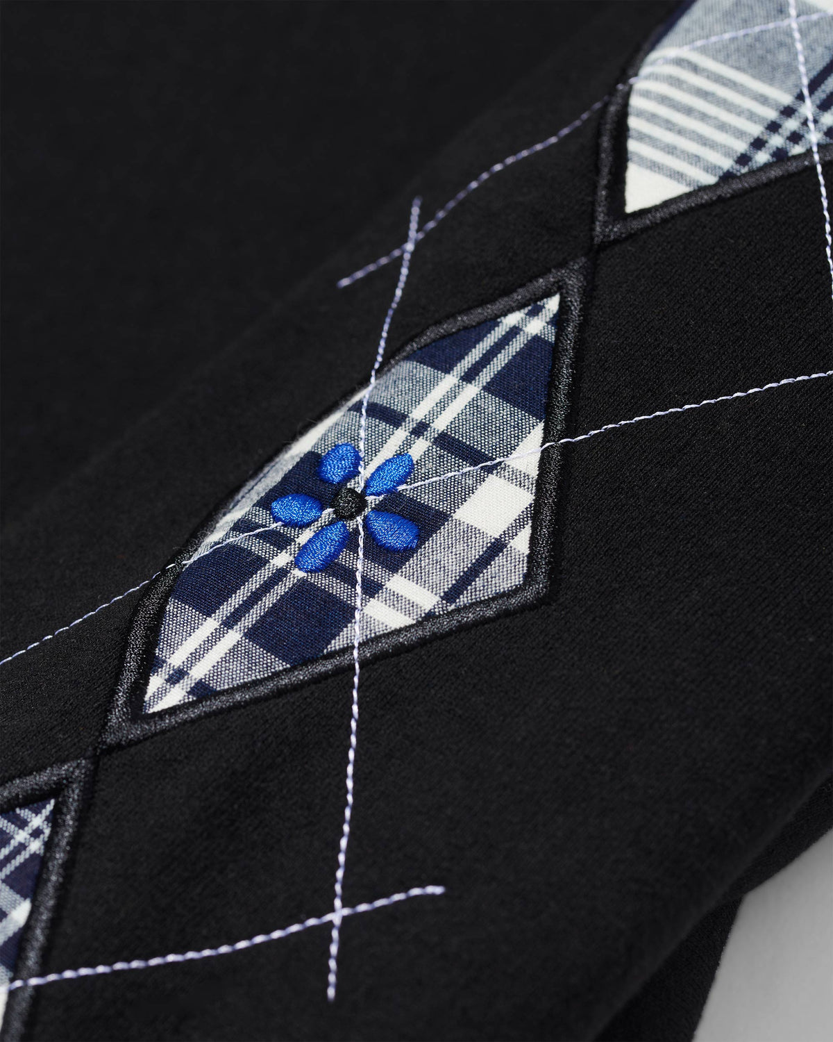 Argyle Appliqué Sweatshirt