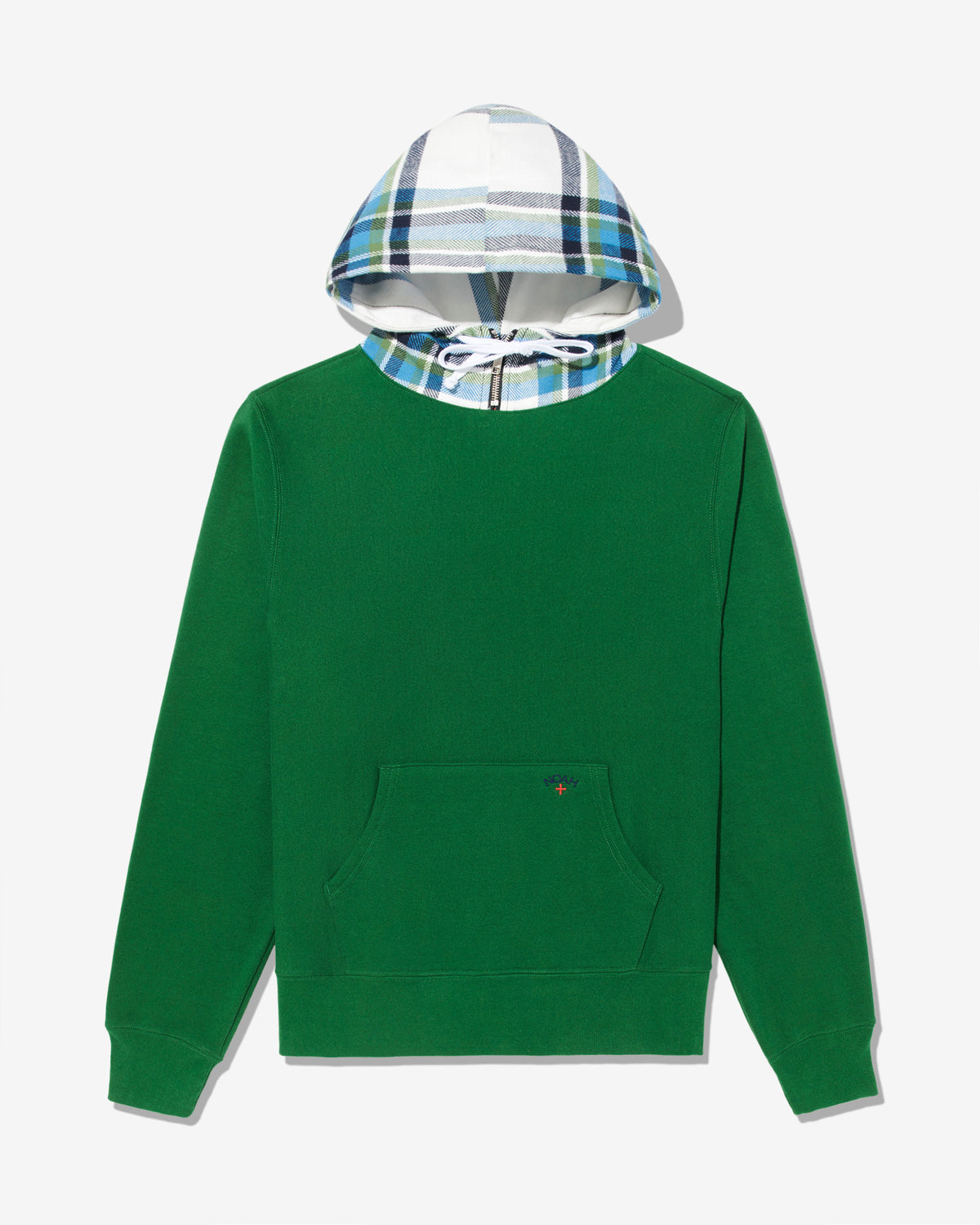 Flannel Hood Sweatshirt