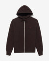Noah - Lightweight Zip-Up Sweatshirt - Dark Brown - Swatch