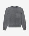 Noah - Chest Pocket Crewneck - Pepper - Swatch