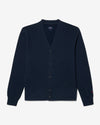 Noah - Fleece High Rib Cardigan - Navy - Swatch