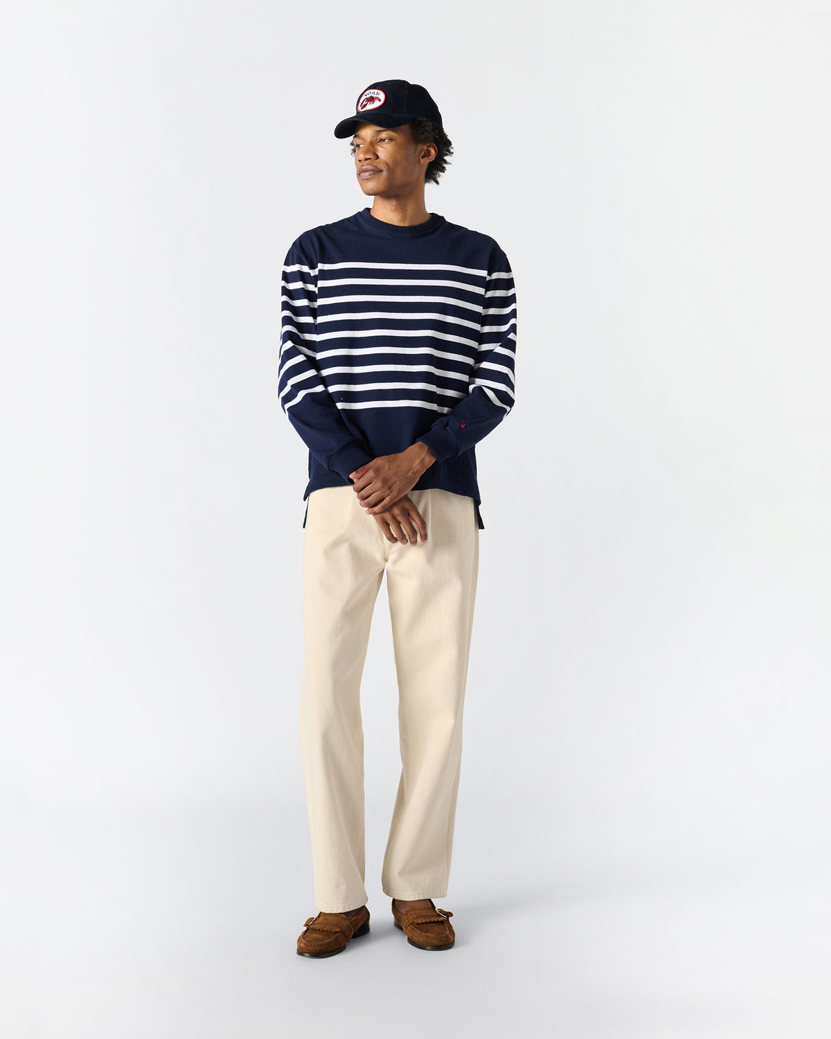 Brushed Pleated Jeans