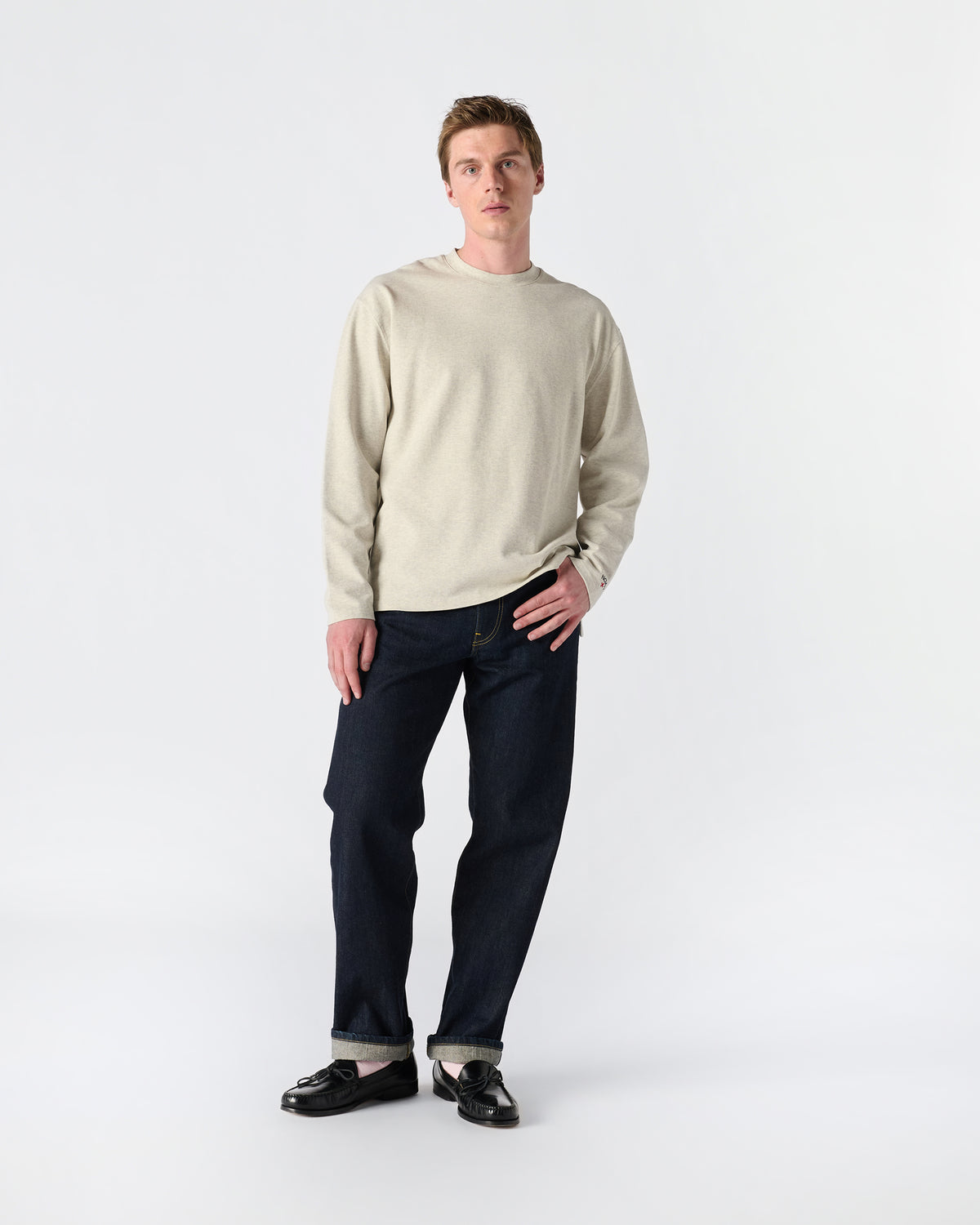 Long Sleeve Pique Top