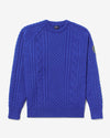 Noah - Fisherman Sweater - Sapphire - Swatch