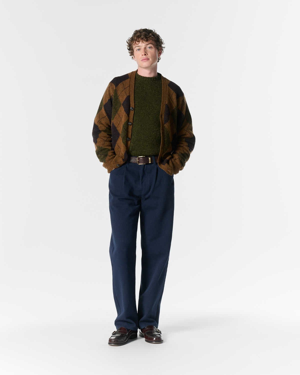 Argyle Shetland Cardigan