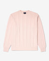 Noah - Drop Needle Sweater - Pale Pink - Swatch