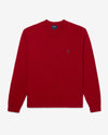 Noah - V-Neck Merino Sweater - Red - Swatch
