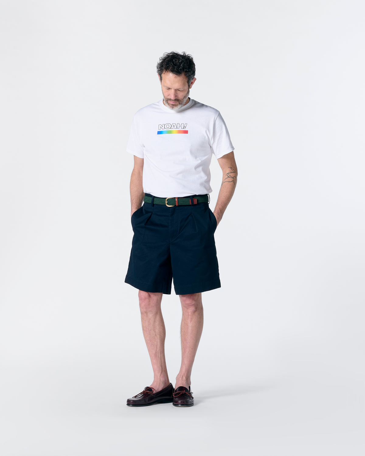 Single-Pleat Baggy Short