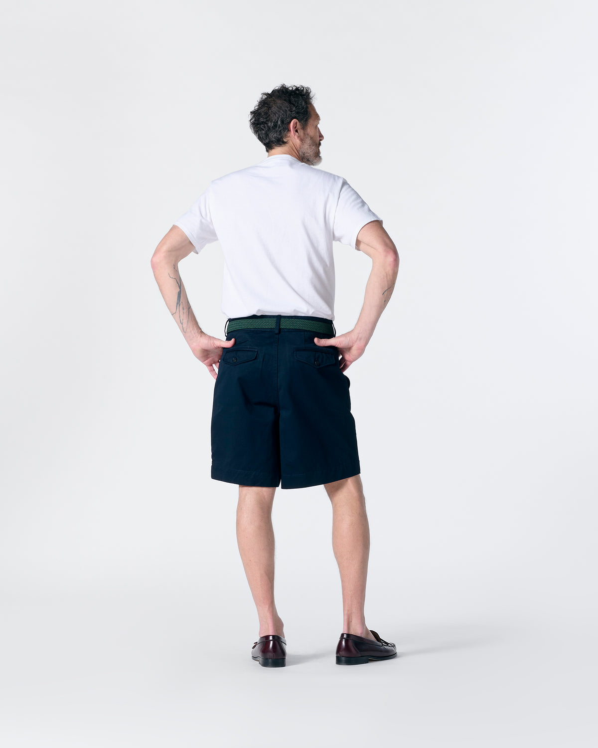 Single-Pleat Baggy Short