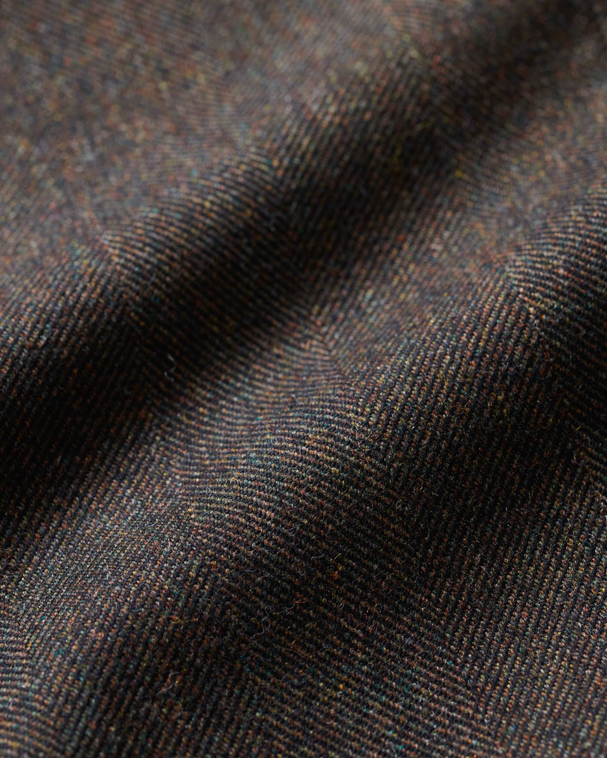 Wool Herringbone Double-Pleat Trouser