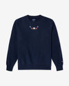 Noah - Embroidered Crewneck - Navy - Swatch