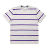 Noah - Hallelujah Stripe Top - Purple/Ash - Swatch