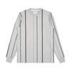 Noah - Vertical Stripe Practice Top - Ash - Swatch