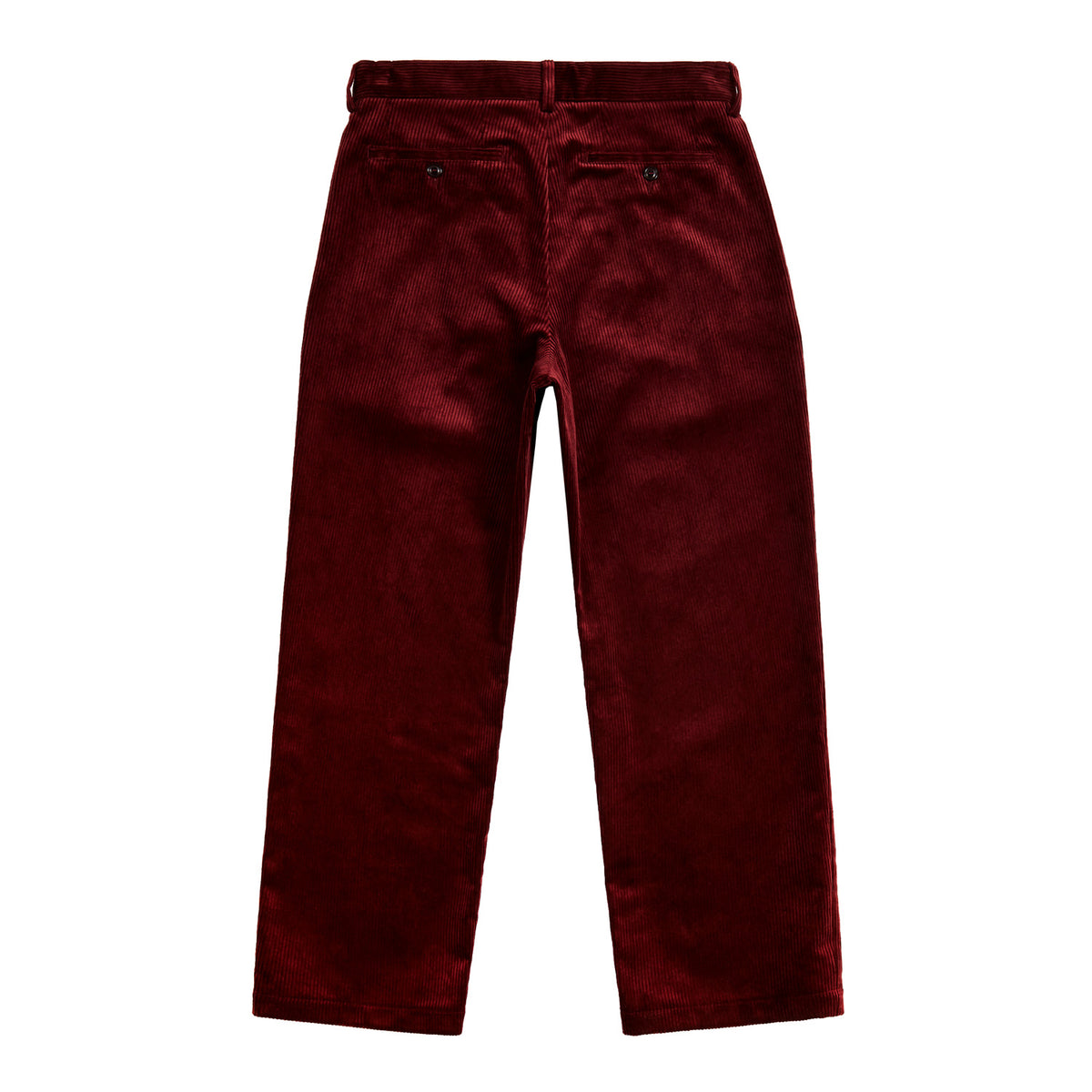 Double-Pleat Corduroy Trousers