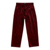 Noah - Double-Pleat Corduroy Trousers - Maroon - Swatch