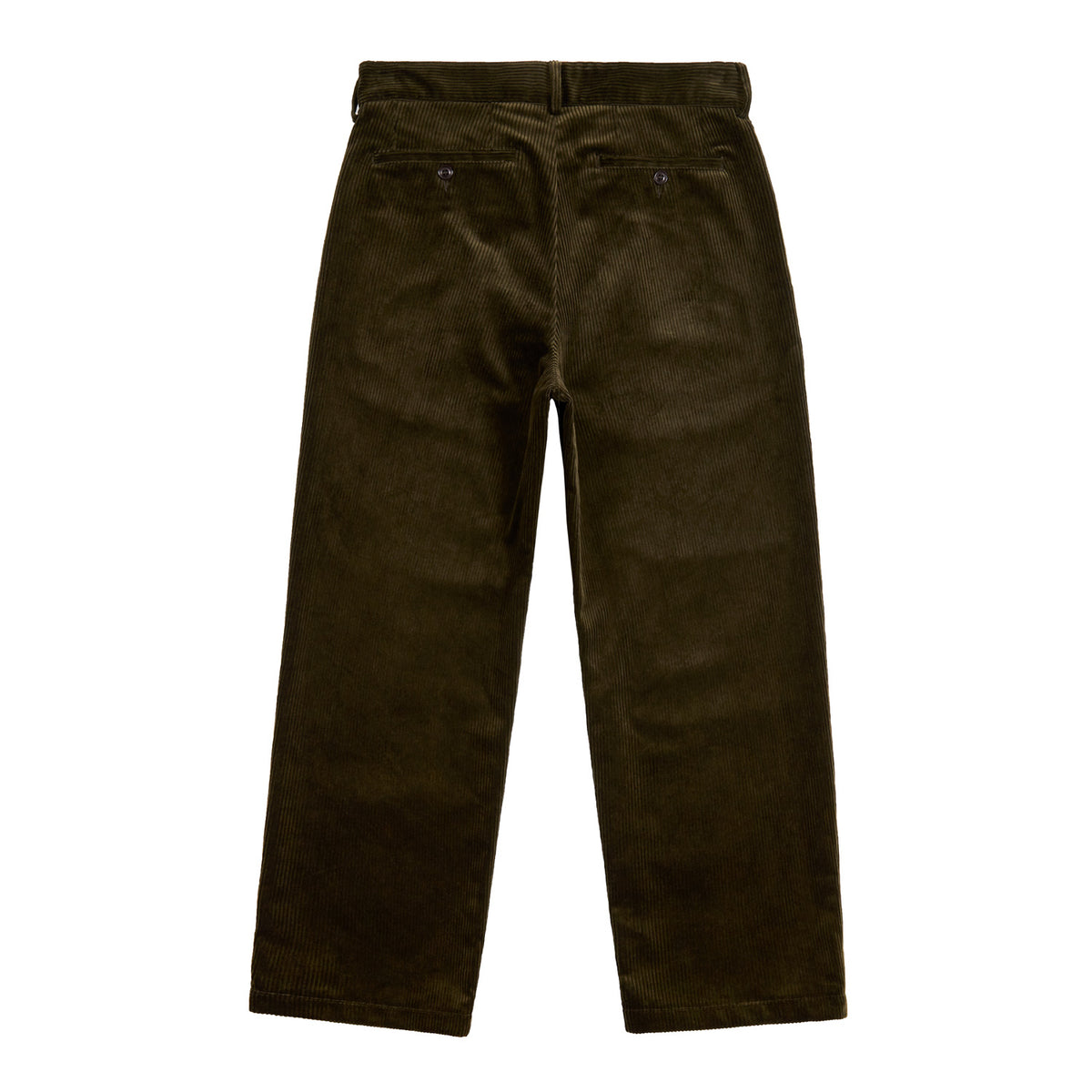 Double-Pleat Corduroy Trousers